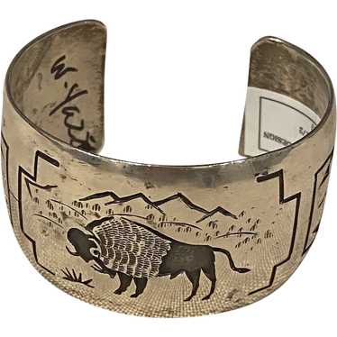 Silver Navajo  Bracelet by Willie Yazzie