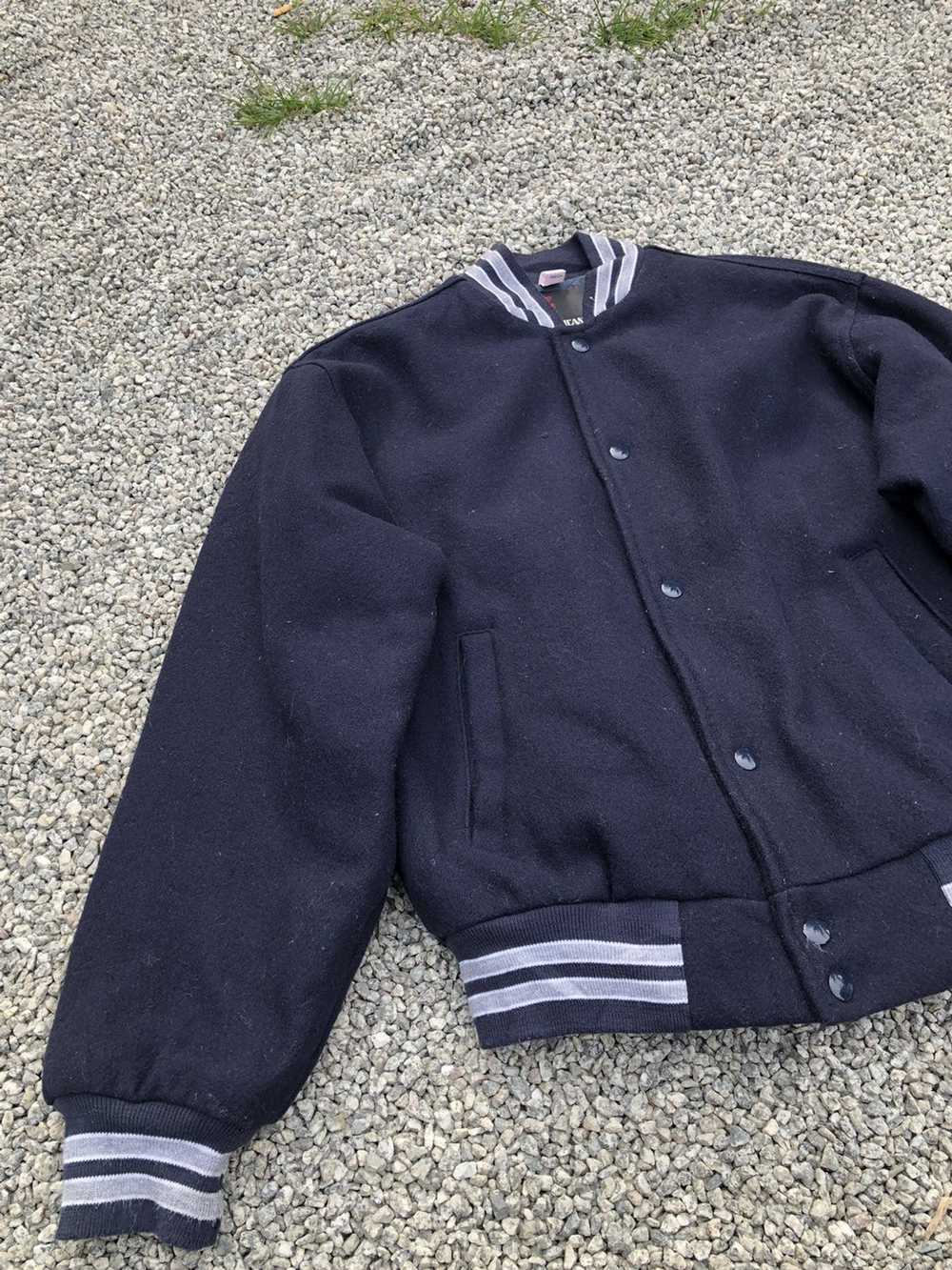 American College × Varsity Jacket × Vintage VINTA… - image 3