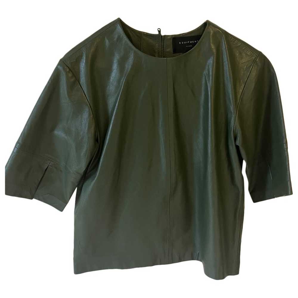 Equipment Leather shirt - image 1