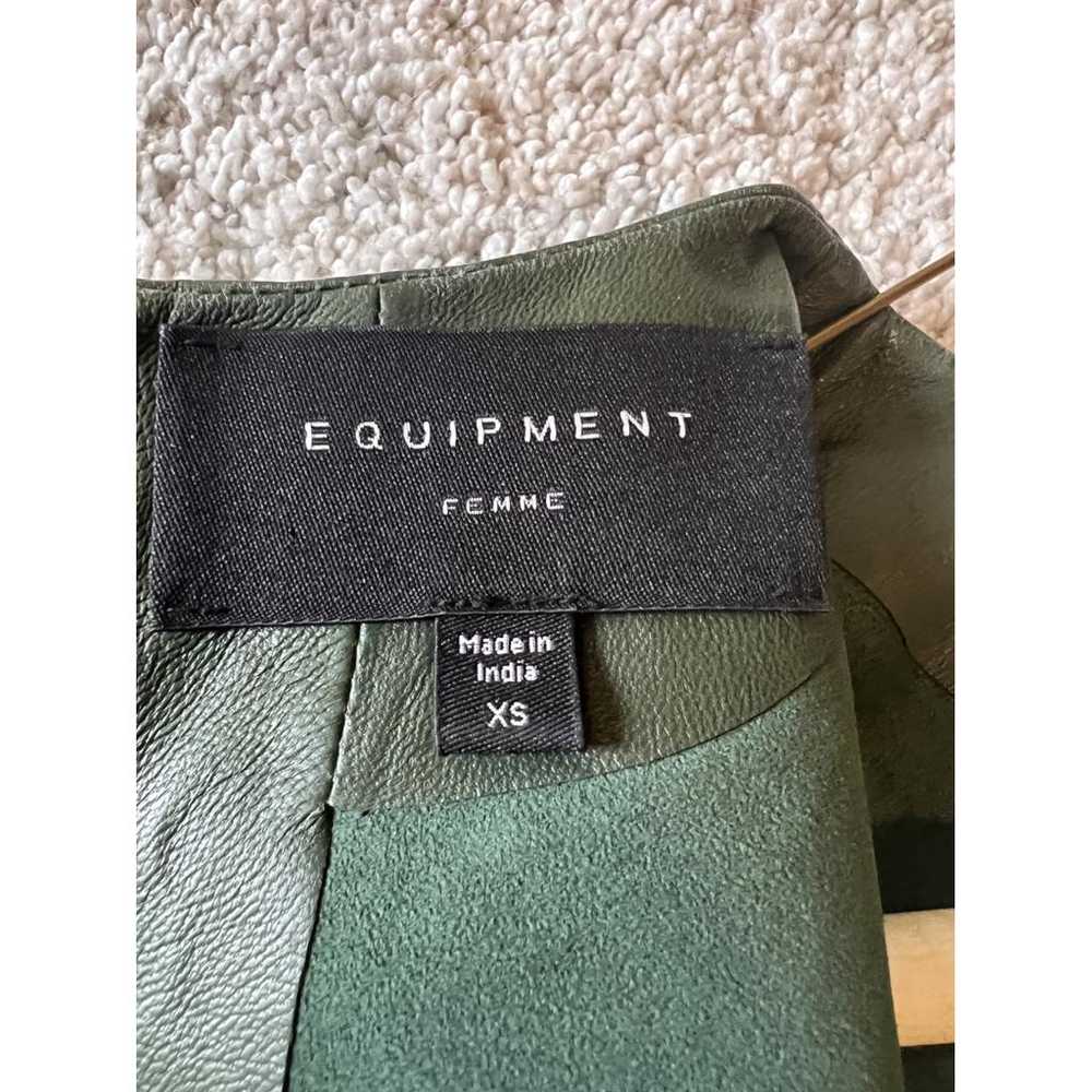 Equipment Leather shirt - image 4