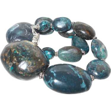 Large Nugget Hubei Turquoise Necklace