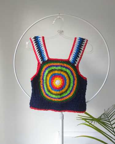 Vintage 70s rainbow crochet - Gem