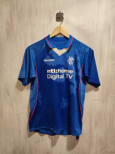 RANGERS FC Jersey Glasgow Scotland Football Club NIKE Soccer Kit vtg Men  2XL XXL