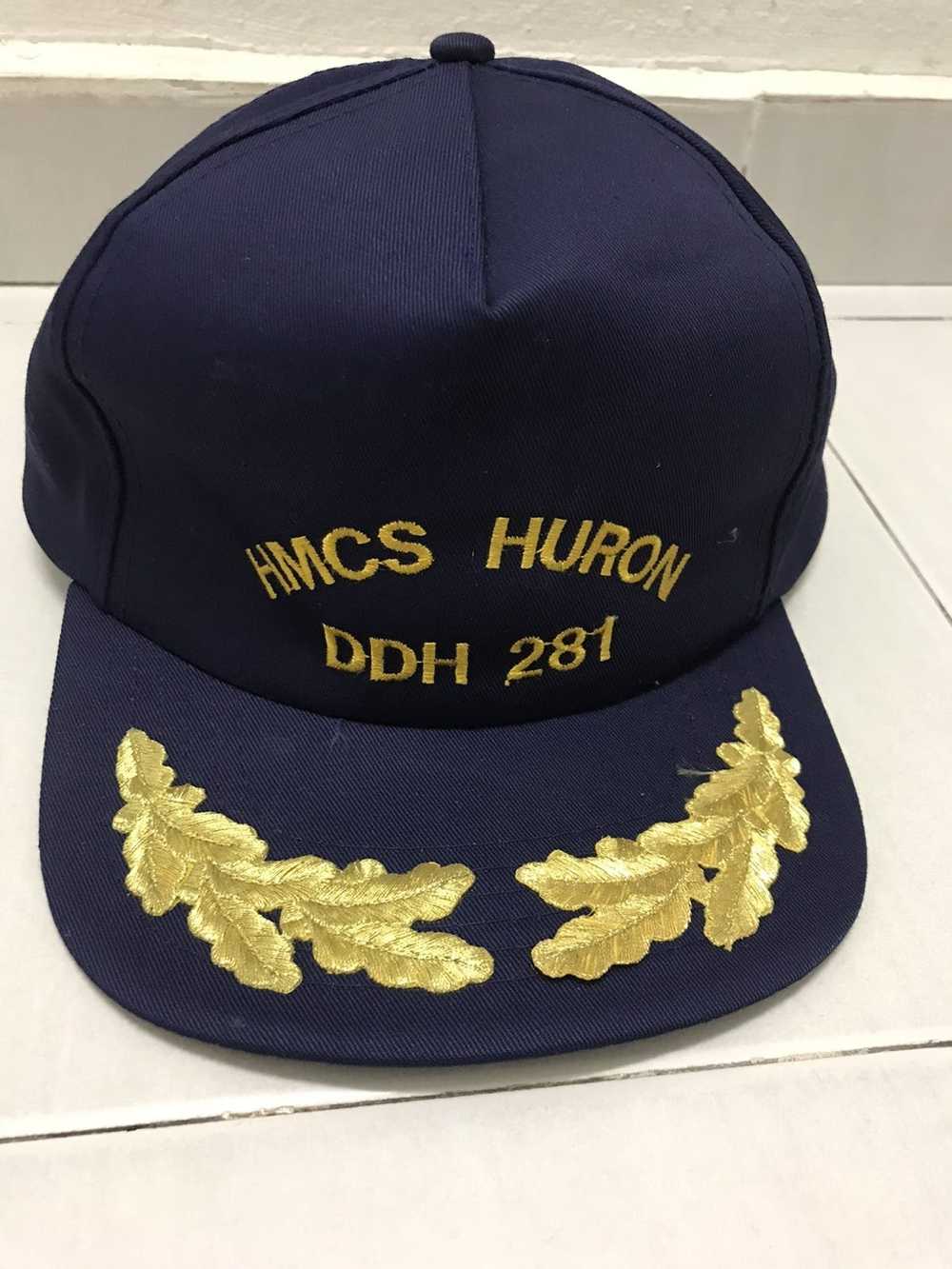 Hat × Vintage CANADA NAVY CAP HMCS HURON - image 1