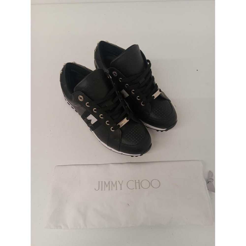 Jimmy Choo Leather low trainers - image 4