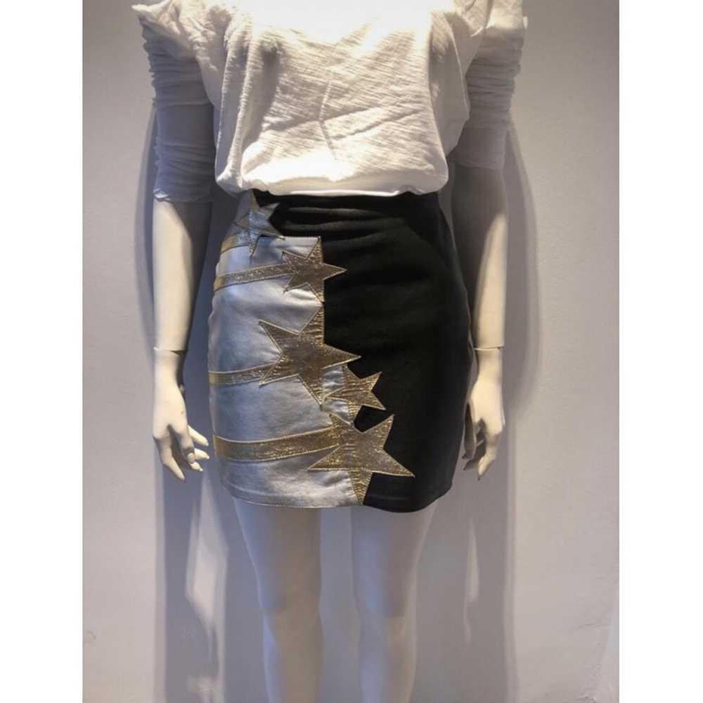 Faith Connexion Leather mini skirt - image 4