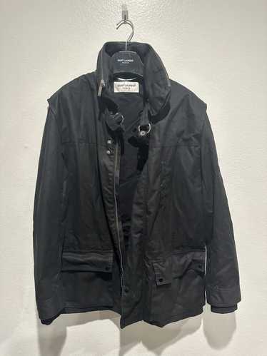 Saint Laurent Paris Waxed Cotton Parka Jacket