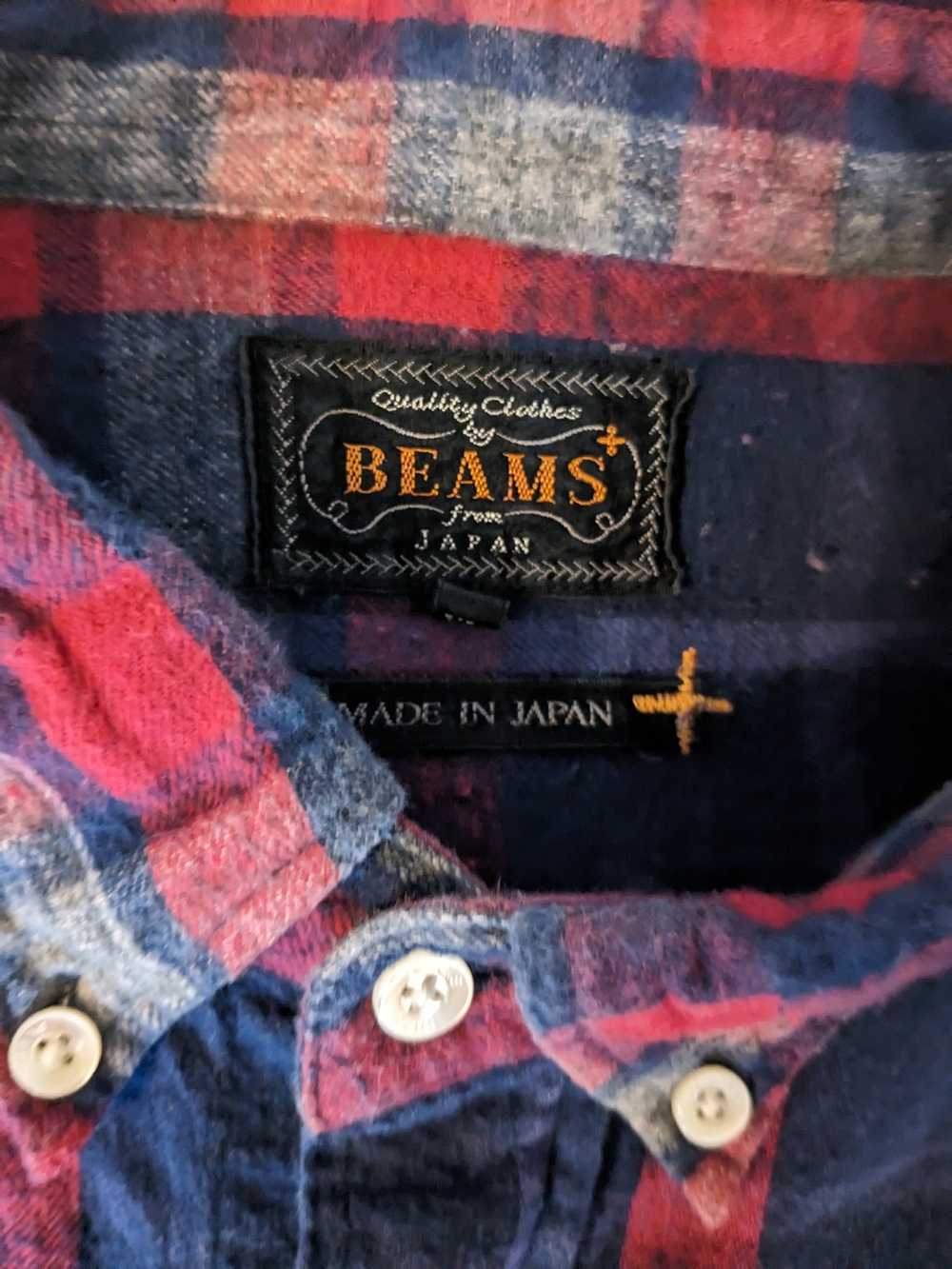 Beams Plus BEAMS PLUS Plaid Button-up Flannel Shi… - image 3