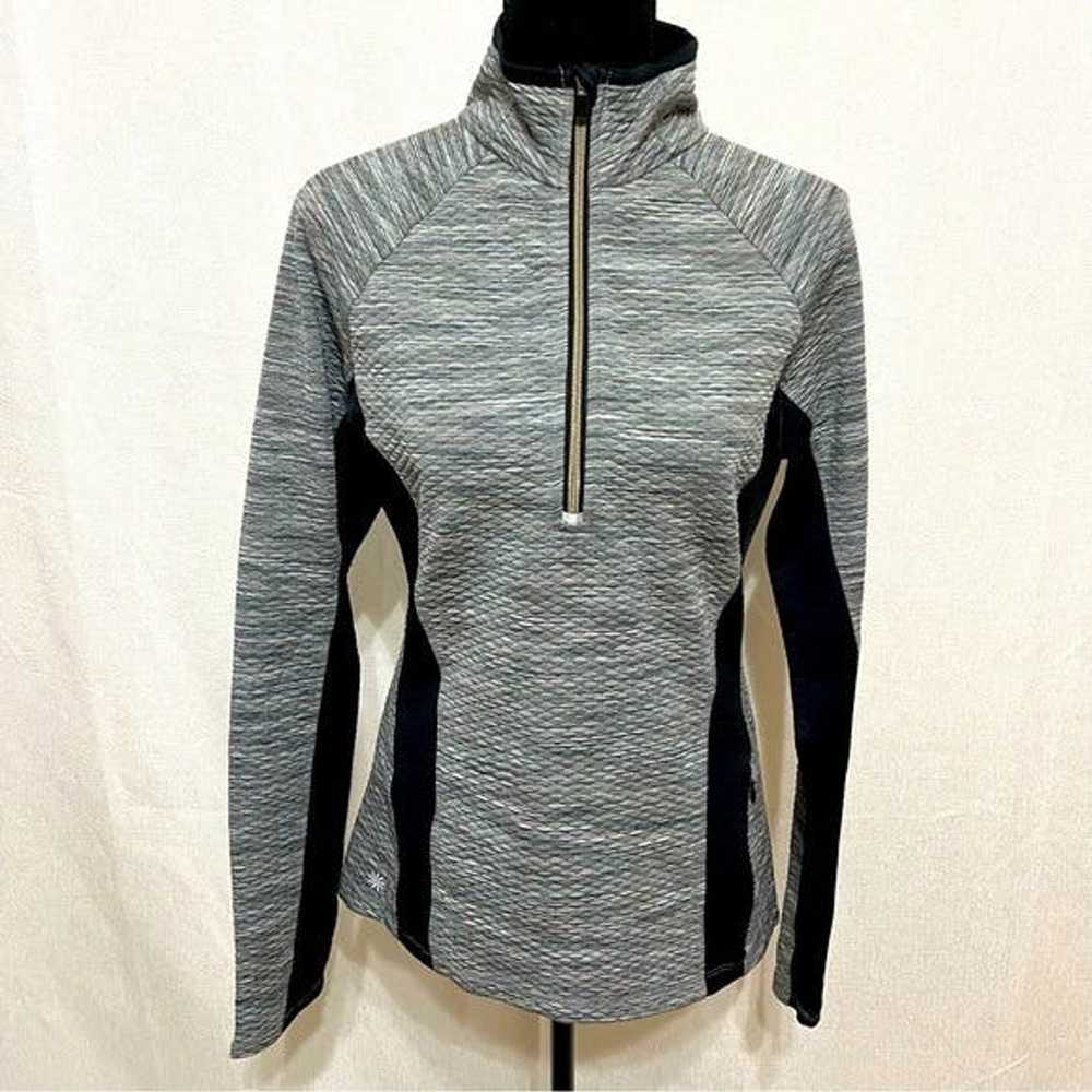 Athleta Athleta half zip reflective black/white f… - image 1