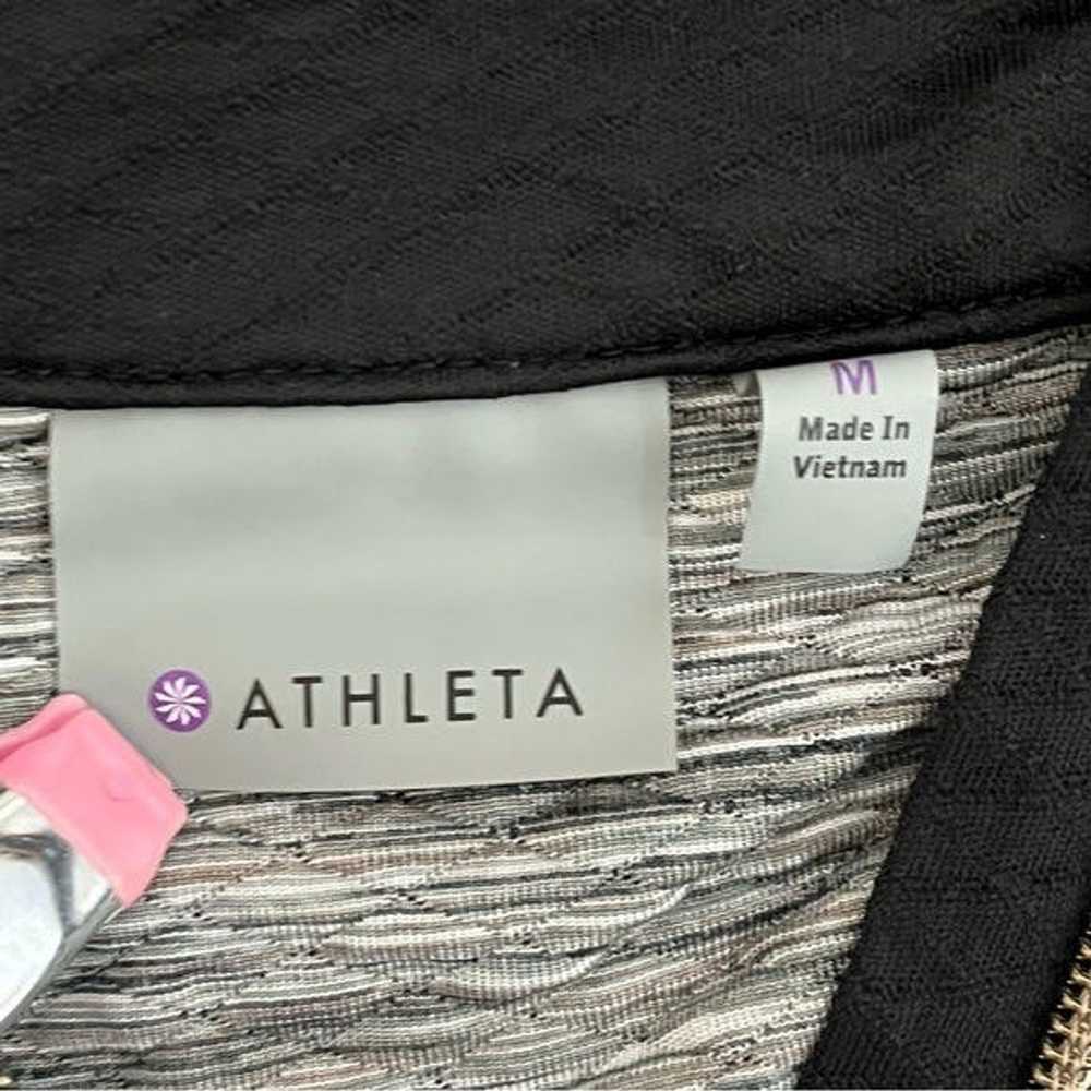 Athleta Athleta half zip reflective black/white f… - image 4