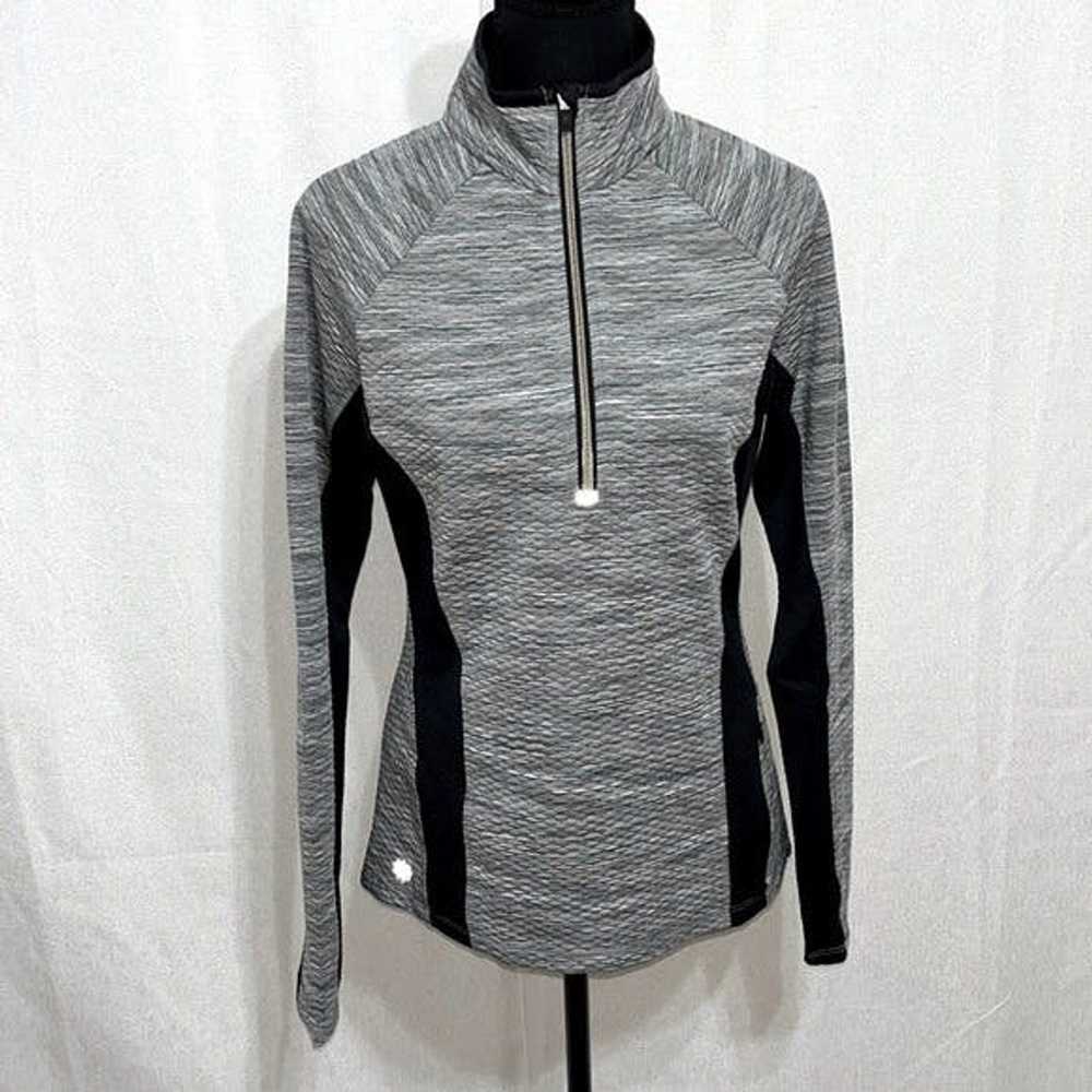 Athleta Athleta half zip reflective black/white f… - image 9