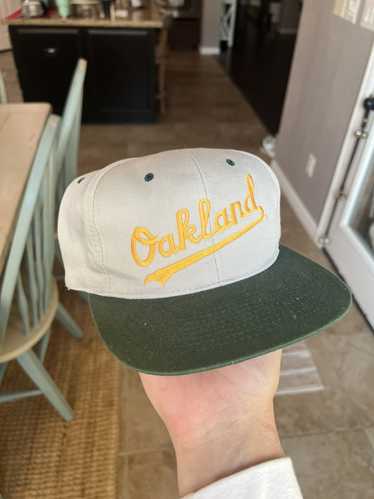 Vintage 1990's Oakland A's Youngan Bar Two-Tone Snapback Hat / Sole Food SF