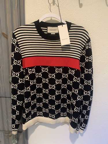 Gucci Gucci knit Sweater GG logo and stripes