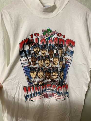 MLB × Vintage Vintage Twins 1991 Air paint Bobble… - image 1