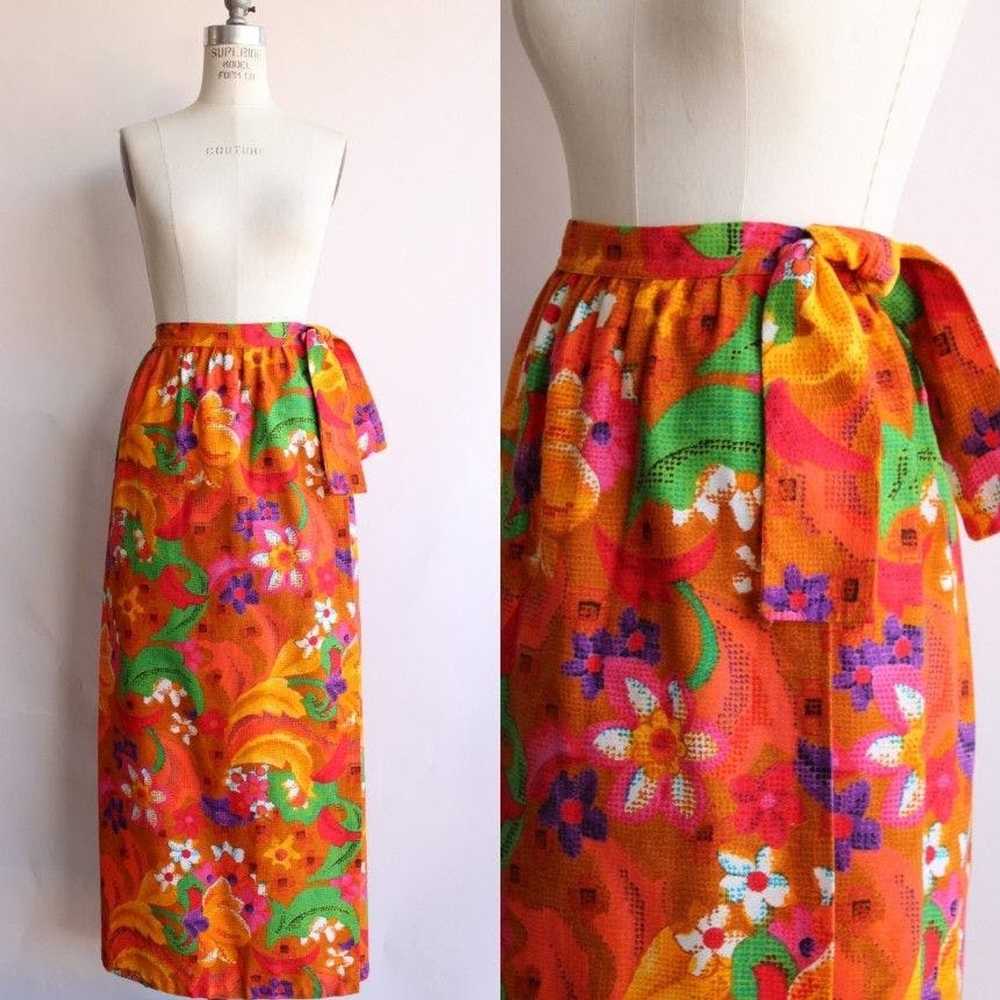 Vintage Vintage 1960s Skirt, Beverly Vogue Wrap M… - image 1