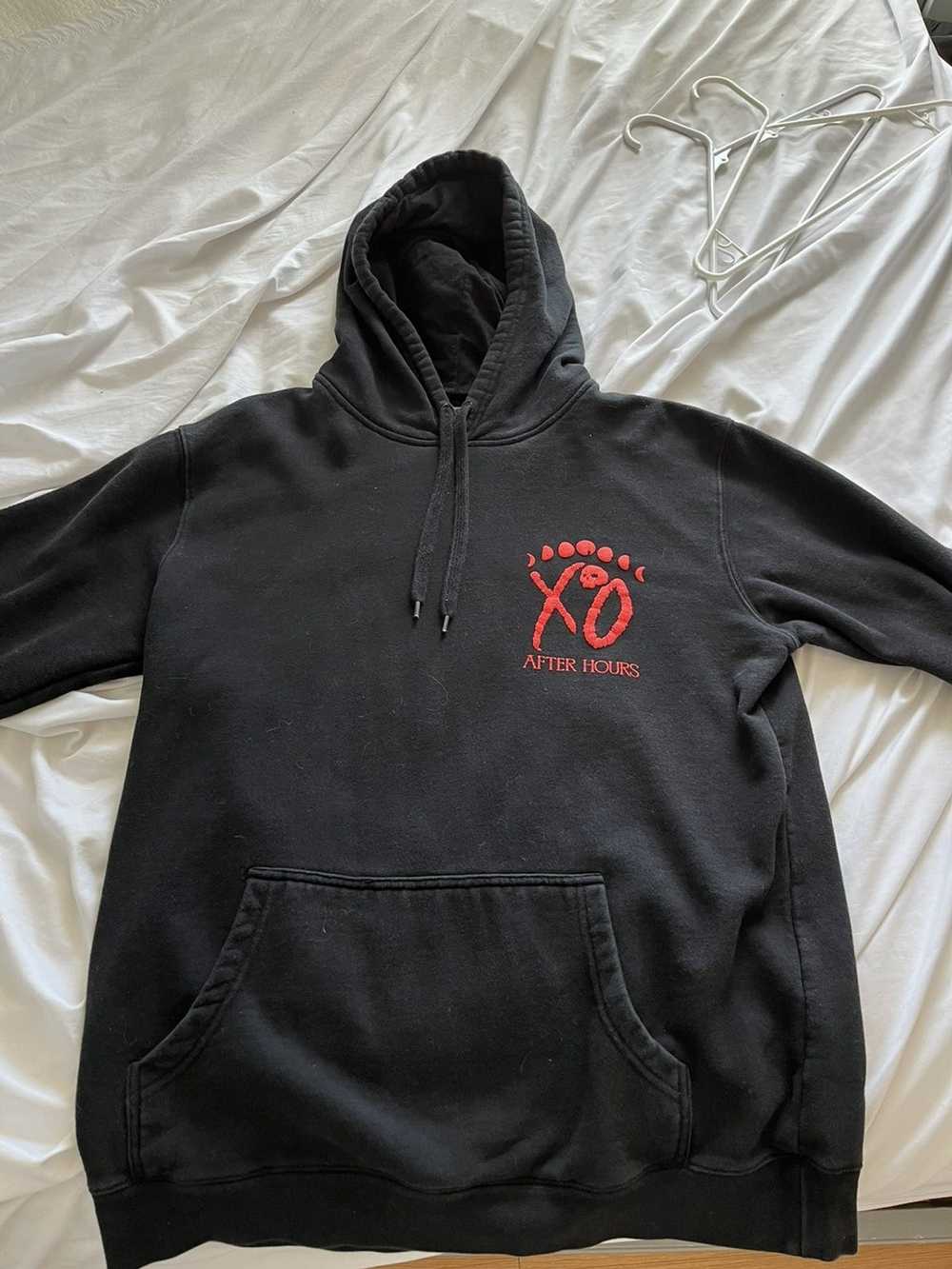 The Weeknd × Xo After Hours Xo Hoodie Black Red Gem