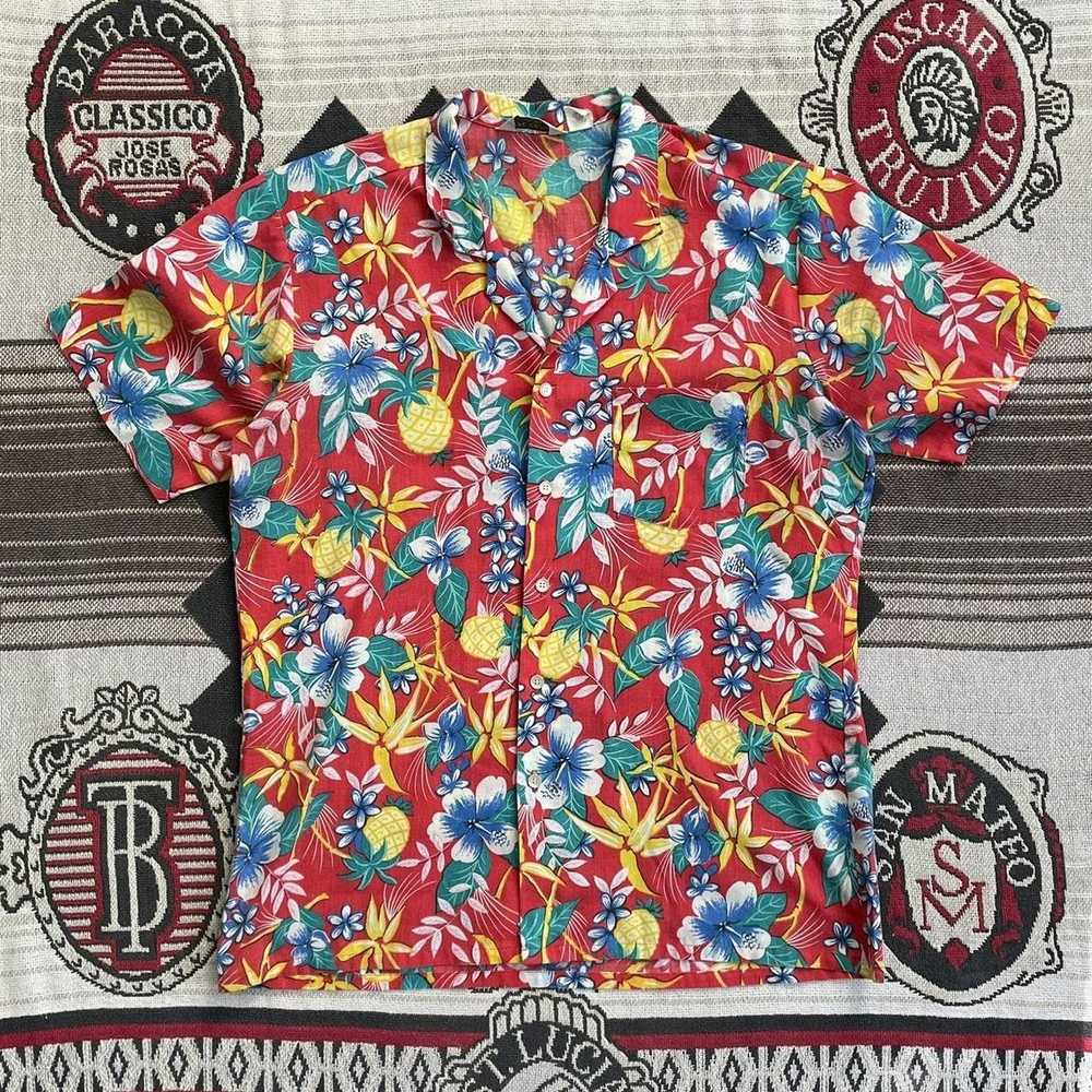 Hawaiian Shirt × Made In Usa × Vintage Vintage 70… - image 1