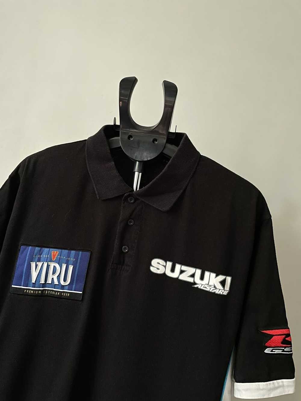 Racing × Slightly Distressed Suzuki Tee × Vintage… - image 3