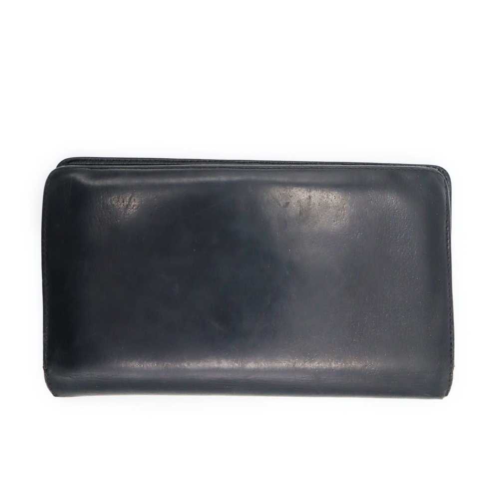 Chanel Chanel Camellia Leather Long Wallet Black - image 2