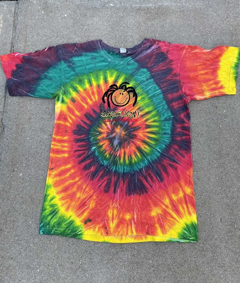 Vintage Vintage Tie-dye “Hey Mon” Tourist Tee Jam… - image 1