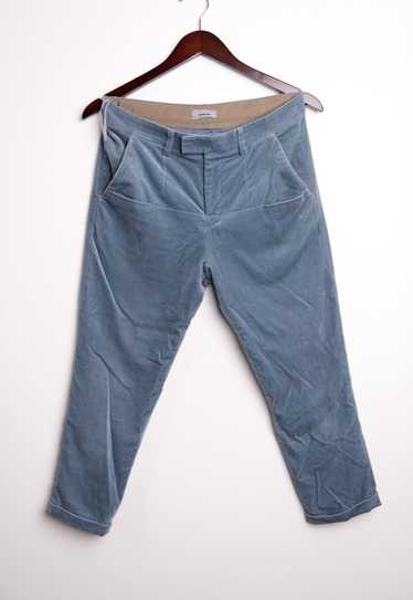 Undercover Cropped Velour Trousers Light Blue