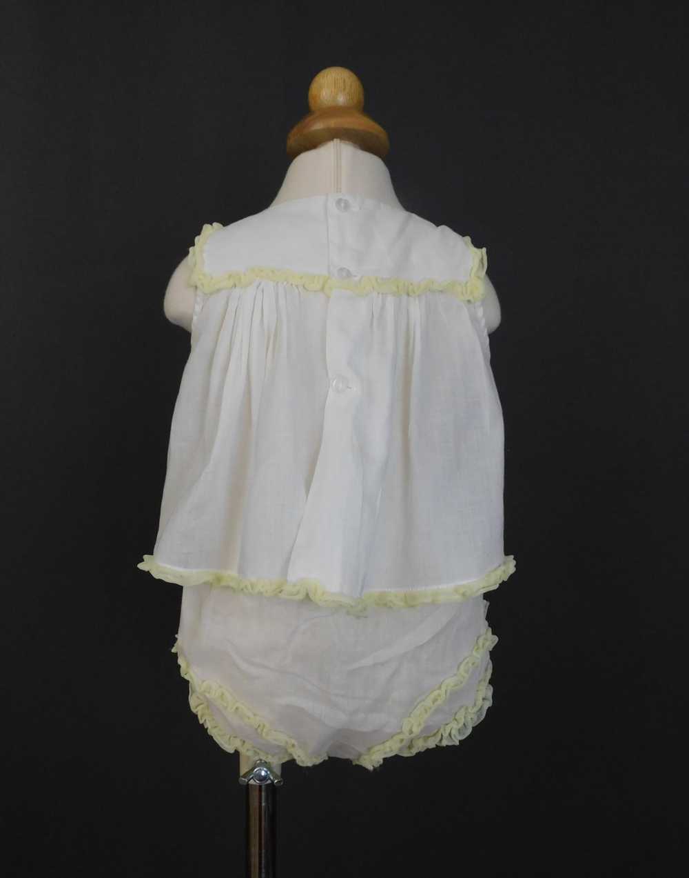 Vintage Baby Shirt & Ruffled Panties Shorts, 1950… - image 2