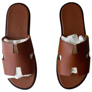 Hermès Izmir leather sandals - image 1