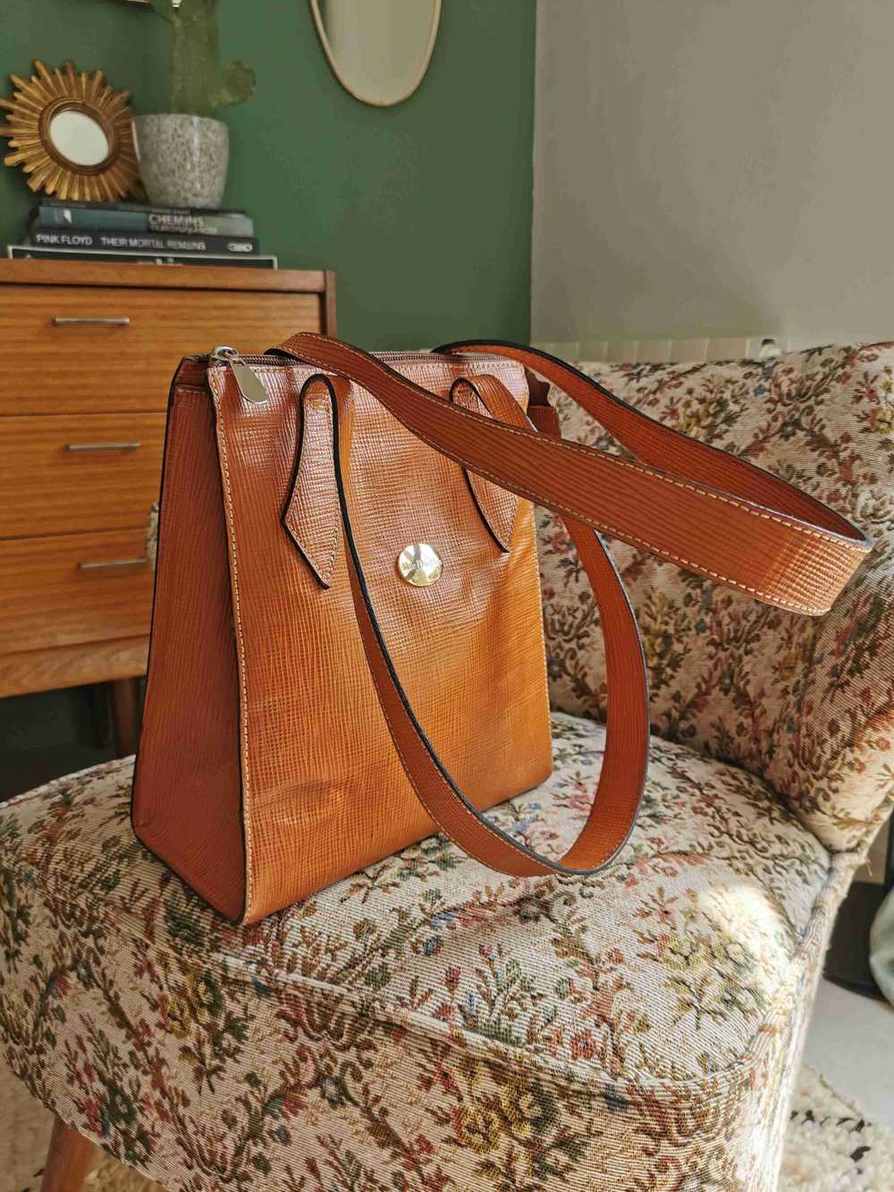 Leather handbag - Mac Douglas handbag in tan leat… - image 6
