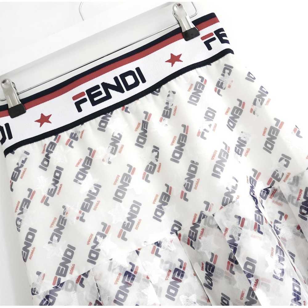 Fendi Silk mid-length skirt - image 3