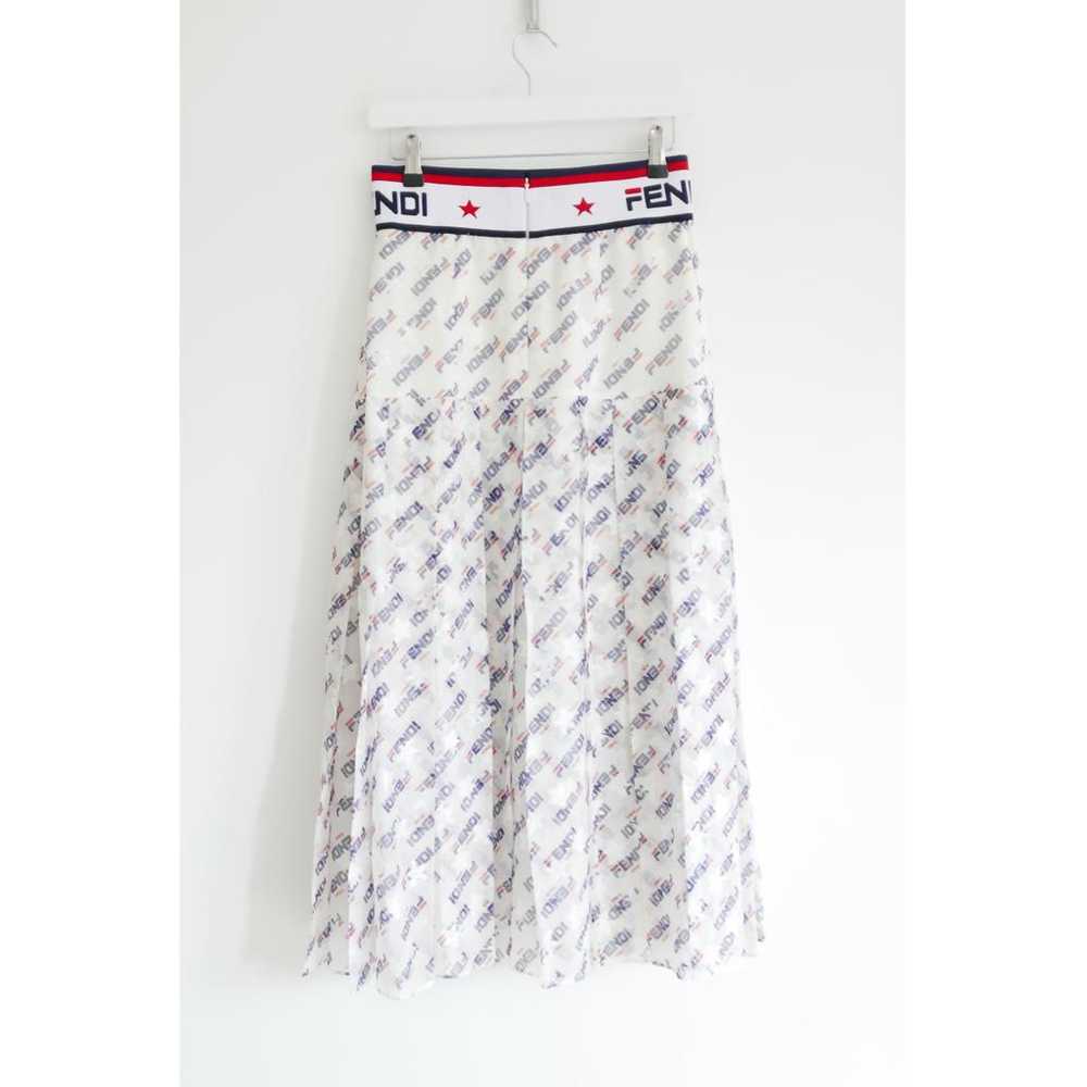 Fendi Silk mid-length skirt - image 4