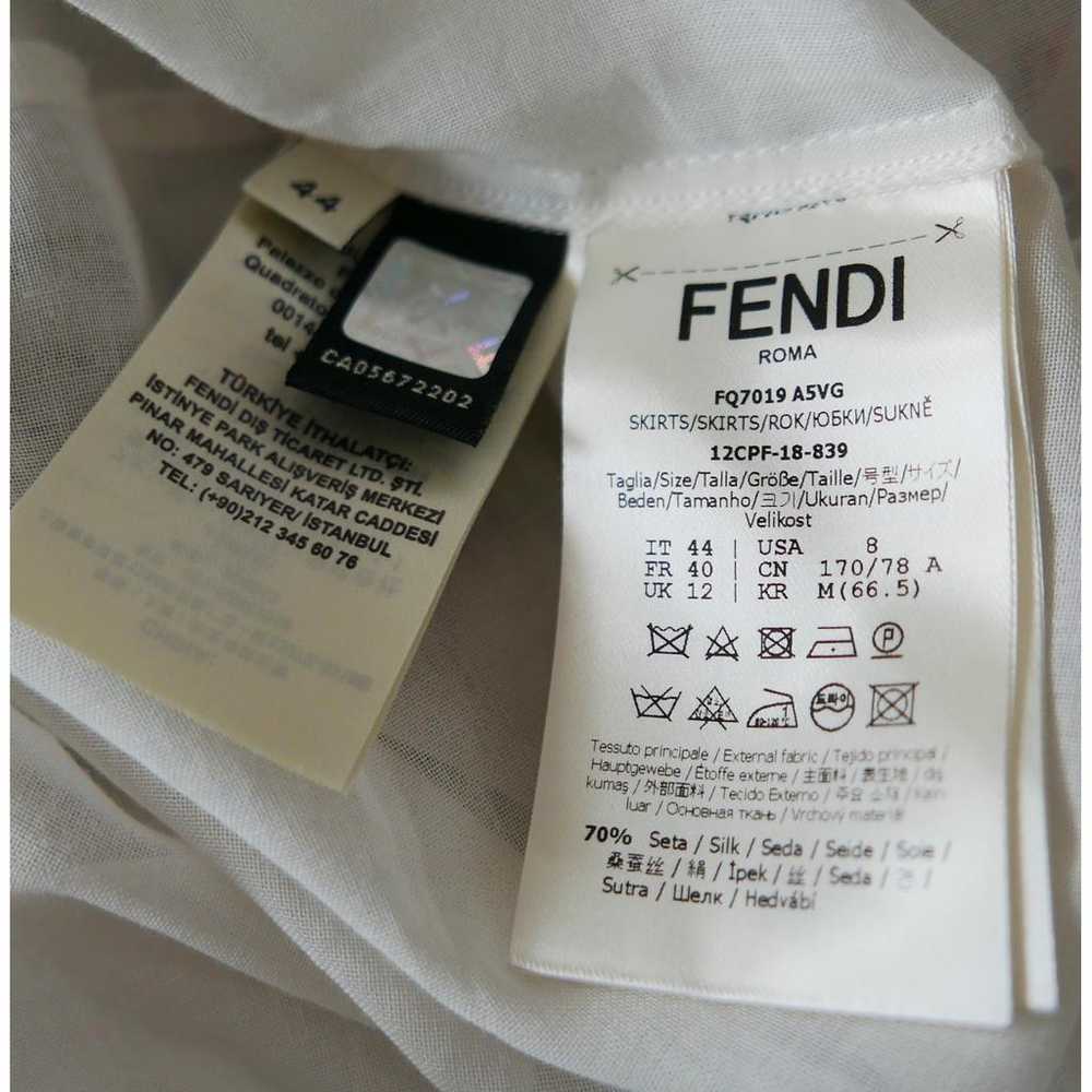 Fendi Silk mid-length skirt - image 7
