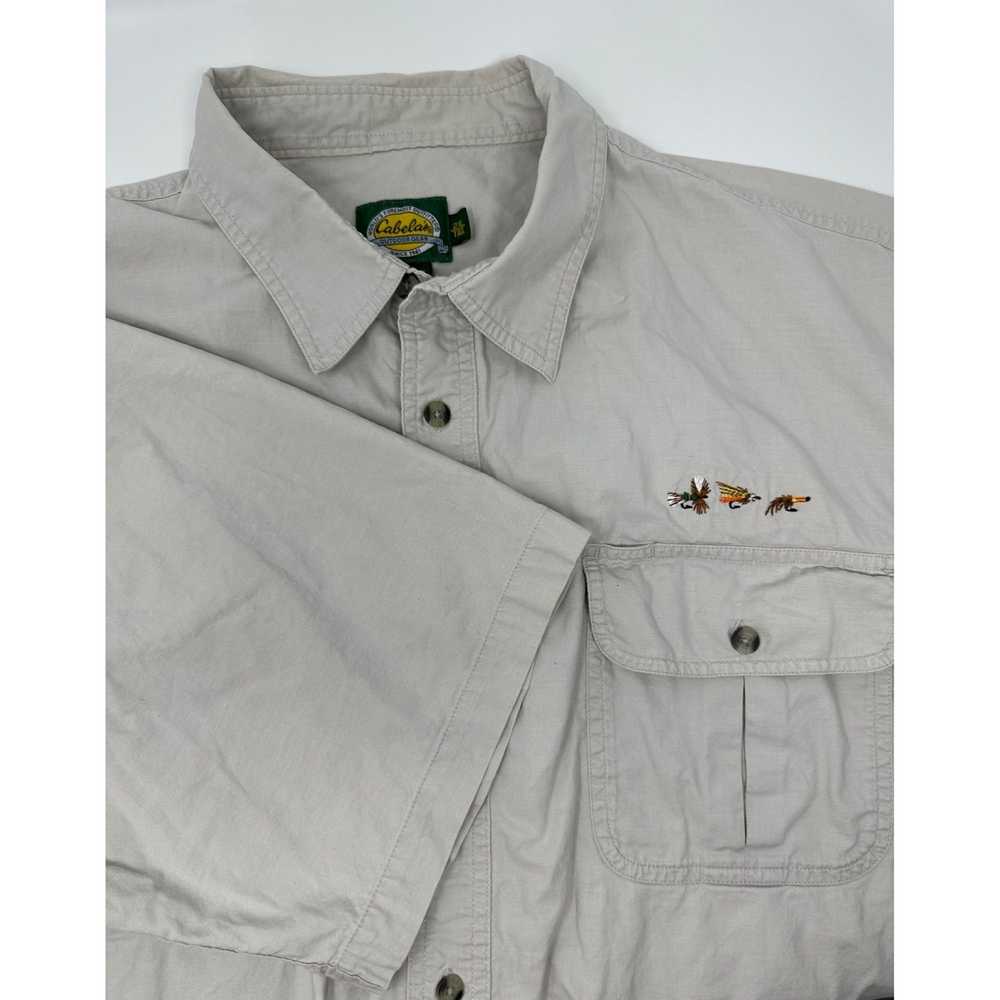 Cabelas Cabela's Fly fishing tan button down shir… - image 1