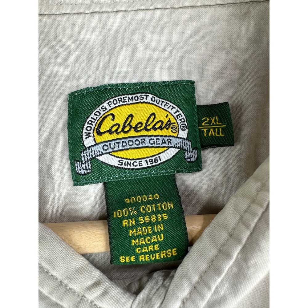 Cabelas Cabela's Fly fishing tan button down shir… - image 3