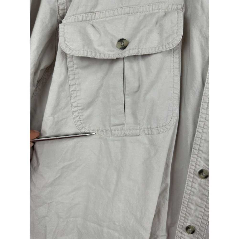 Cabelas Cabela's Fly fishing tan button down shir… - image 6