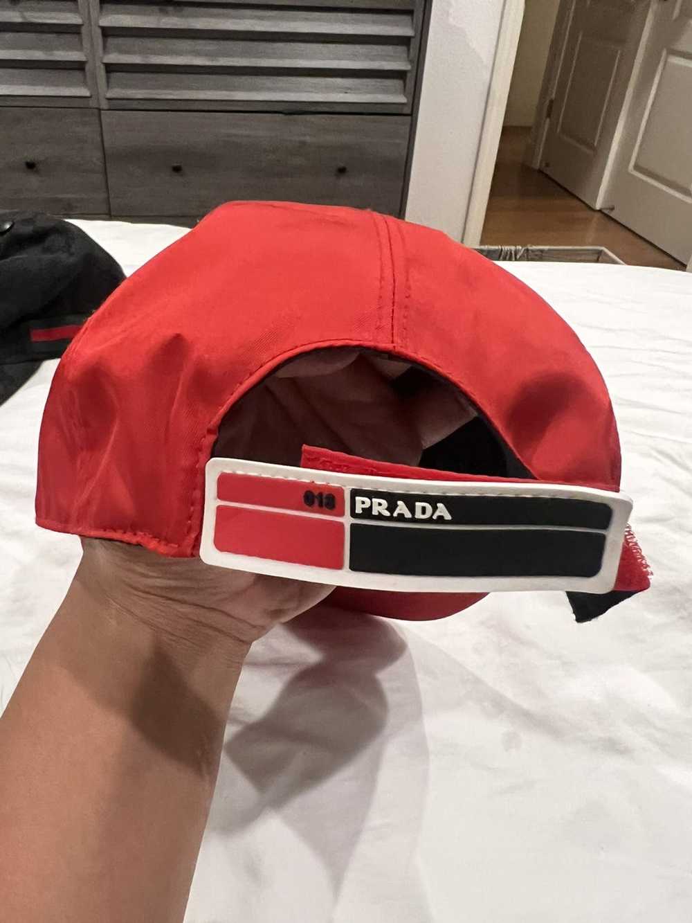 Prada Red Prada Nylon Hat - image 3