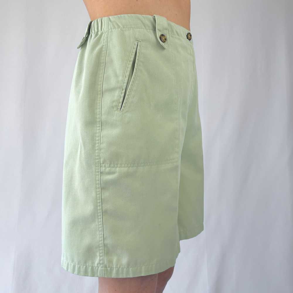 90s Sage Green High Waisted Shorts (L/12) - image 3