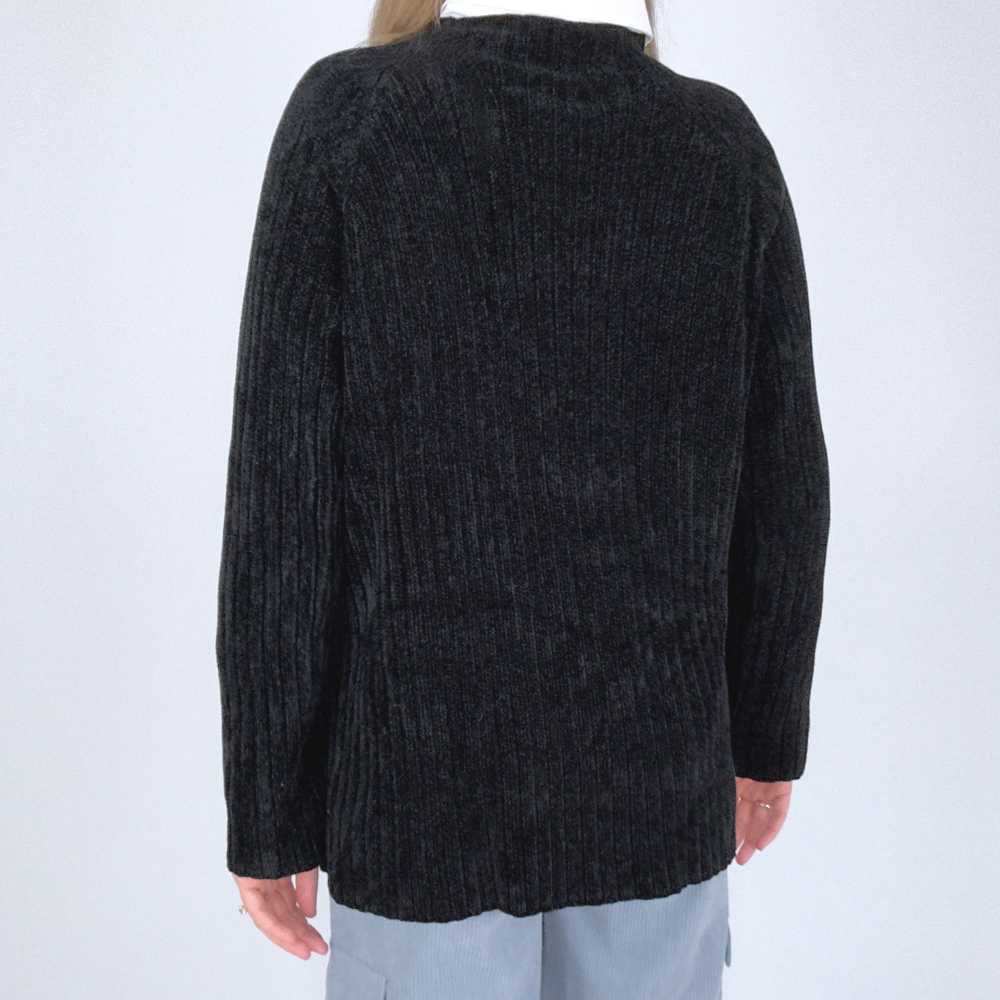 90s Essential Black Chenille Sweater (XS-L) - image 4