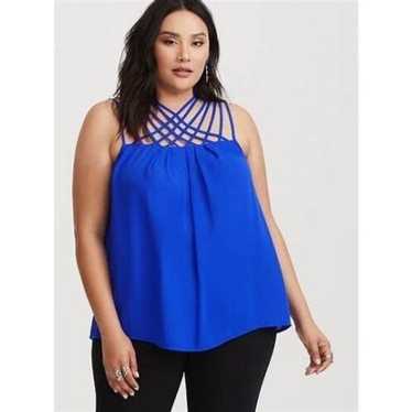 Other Torrid 0X Sleeveless Georgette Strappy Neck 
