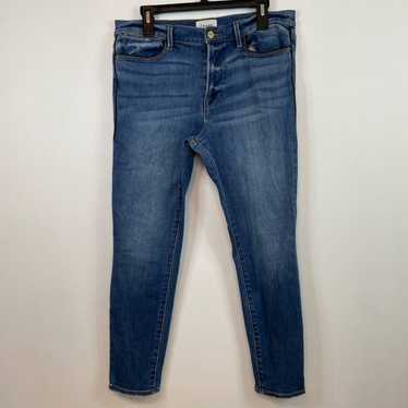 Frame Frame Le High Skinny Jeans 32 Medium Wash P… - image 1