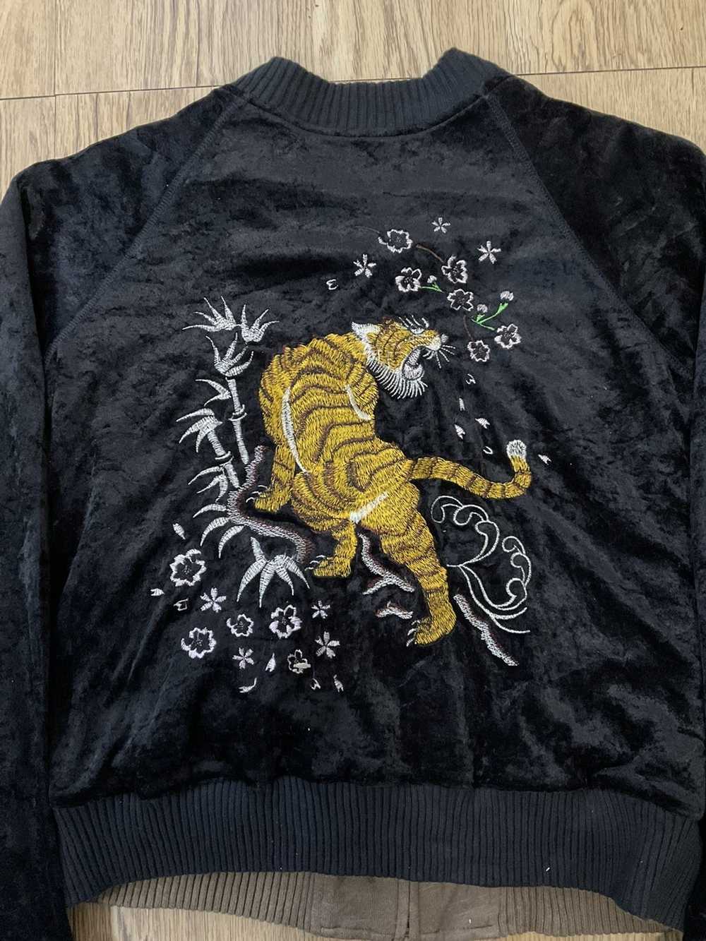 Sukajan Souvenir Jacket Velvet sukajan Tiger jack… - image 10