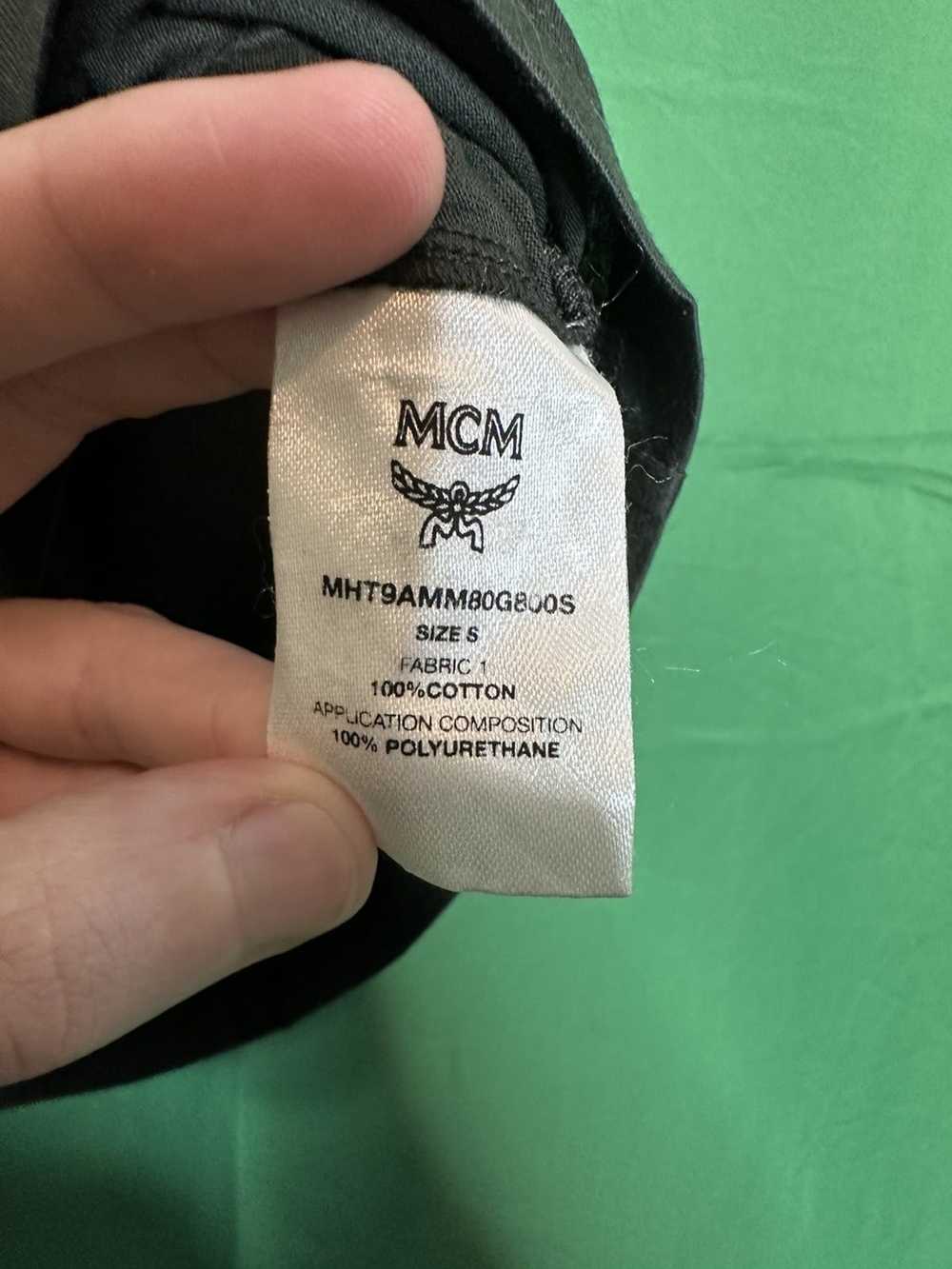MCM Dark green logo appliqué t-shirt w/ tags - image 9