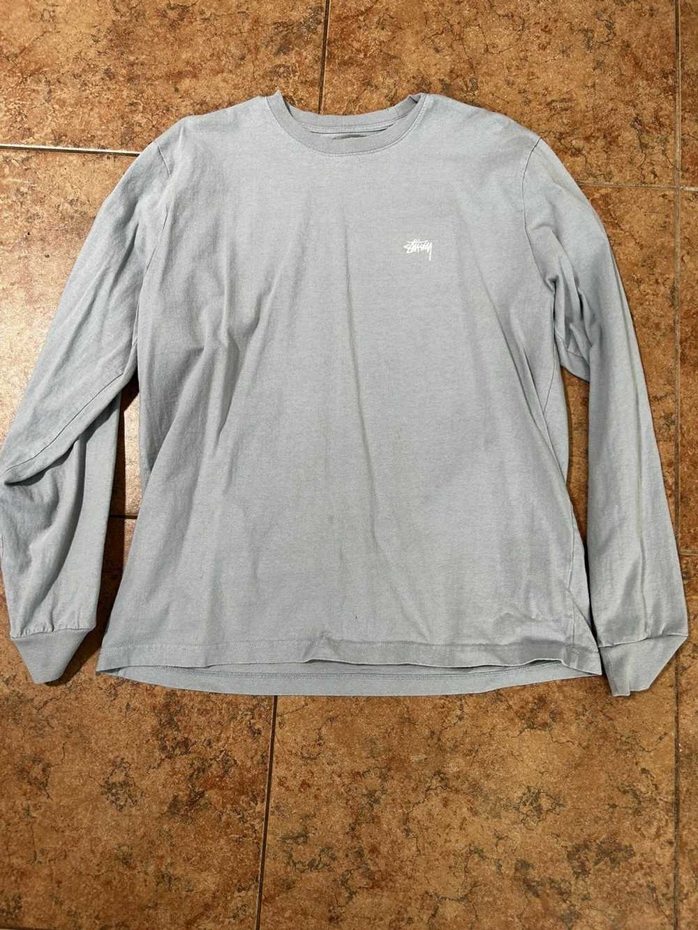 Stussy Stussy Faded Blue Long Sleeve - image 1