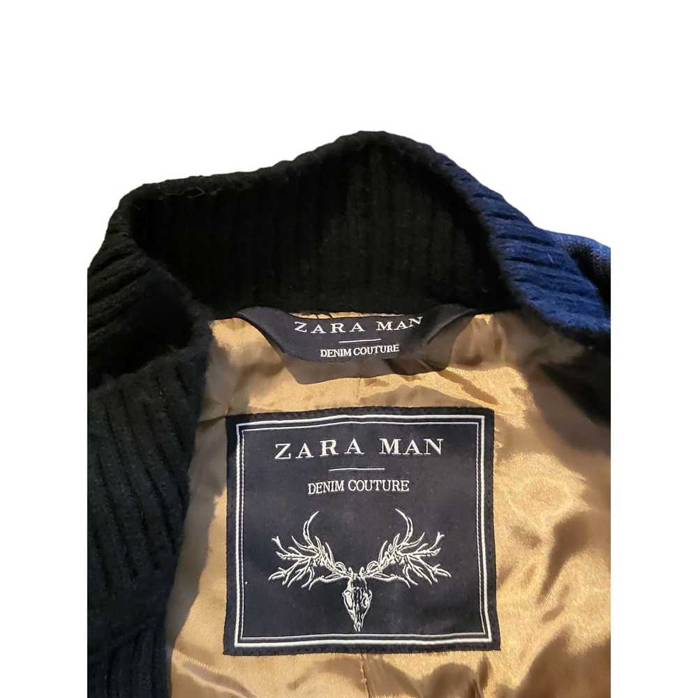 Zara Zara Man Denim Couture Black Sz XL Full Zip … - image 5
