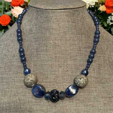 Other Blue beaded necklace - image 1