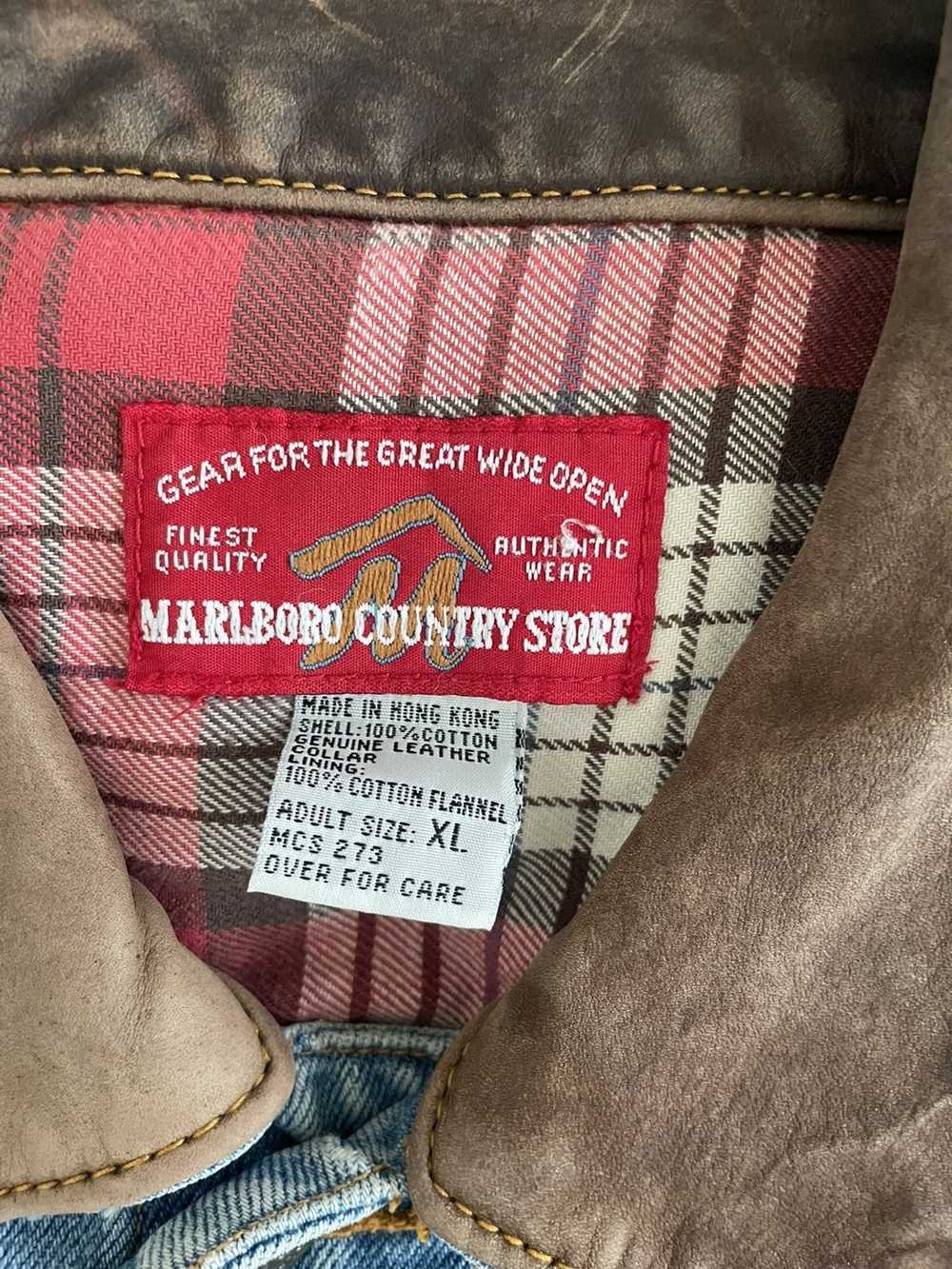 Denim Jacket × Marlboro × Vintage Vintage 90s Mar… - image 2