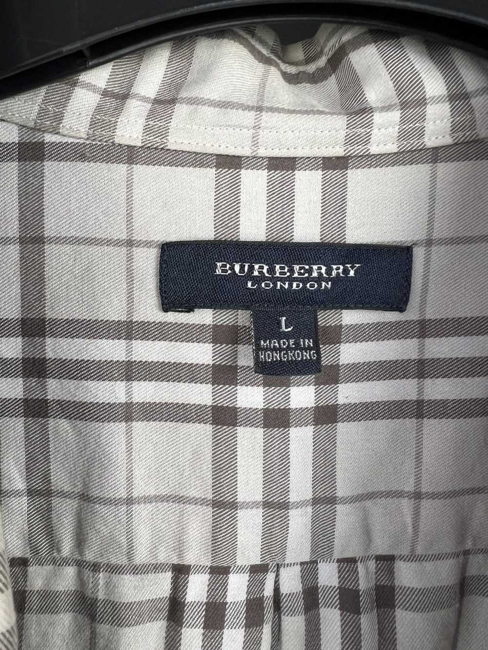 Burberry × Vintage VTG shirt Burberry Of London g… - image 4