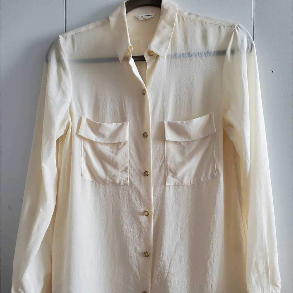Club Monaco Club Monaco 100% silk blouse cream co… - image 1
