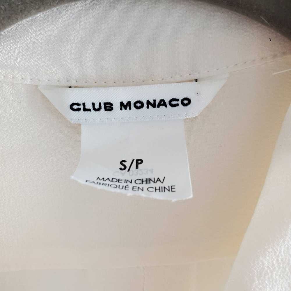 Club Monaco Club Monaco 100% silk blouse cream co… - image 4