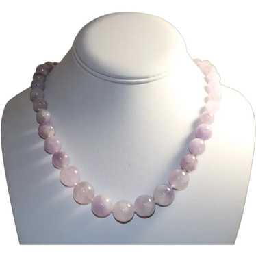 Lavender Jade Necklace 14k Gold - image 1