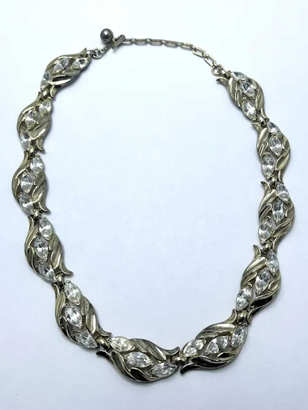 Vintage Trifari Rhinestone Necklace - image 2